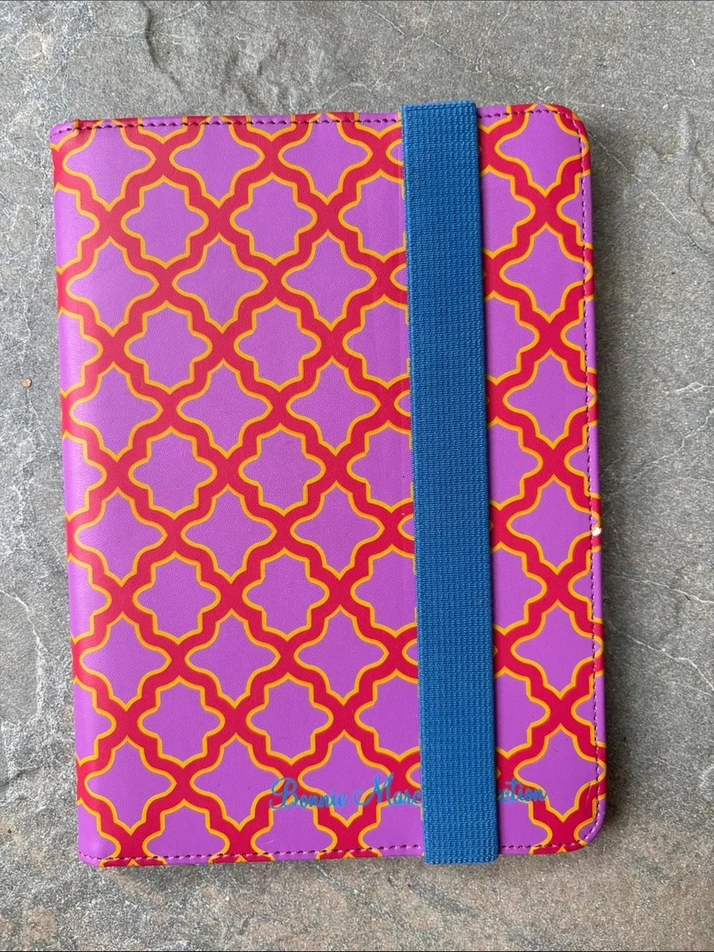 Pink & Orange Patterned Tablet Case, Bonnie Marcus Collection, Universal 7 in